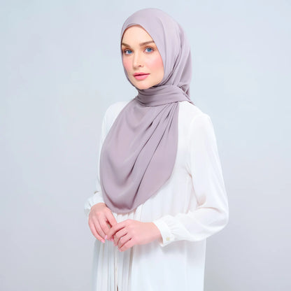 Instant Tag n' Go Shawl | Chiffon Silk in Ash Taupe