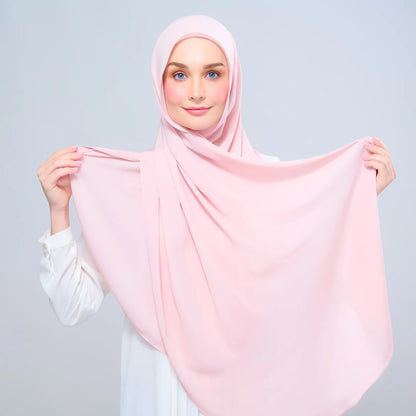 Instant Tag n' Go Shawl | Chiffon Silk in Dusty Rose