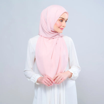 Instant Tag n' Go Shawl | Chiffon Silk in Dusty Rose