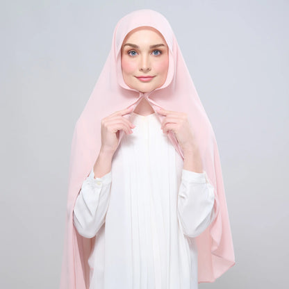 Instant Tag n' Go Shawl | Chiffon Silk in Dusty Rose