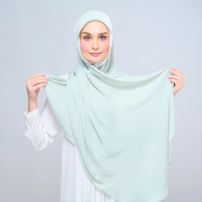 Instant Tag n' Go Shawl | Chiffon Silk in Pistachio Green