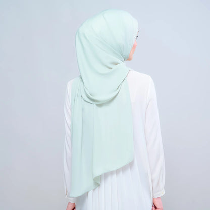 Instant Tag n' Go Shawl | Chiffon Silk in Pistachio Green