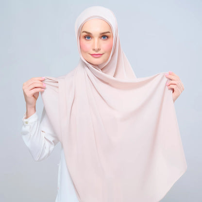 Instant Tag n' Go Shawl | Chiffon Silk in Sand