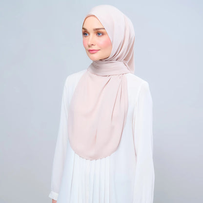 Instant Tag n' Go Shawl | Chiffon Silk in Sand