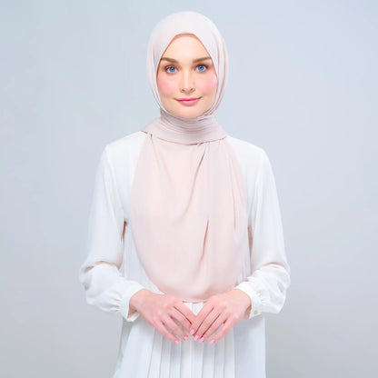 Instant Tag n' Go Shawl | Chiffon Silk in Sand