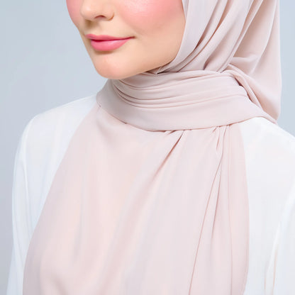 Instant Tag n' Go Shawl | Chiffon Silk in Sand