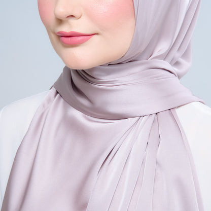 Instant Tag n' Go Shawl | Satin Silk in Cool Taupe