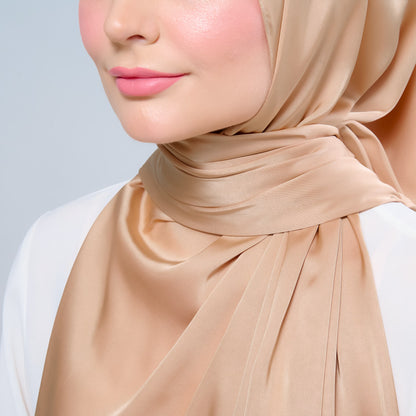 Instant Tag n' Go Shawl | Satin Silk in Gold