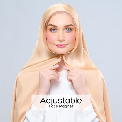 Instant Tag n' Go Shawl | Satin Silk in Gold