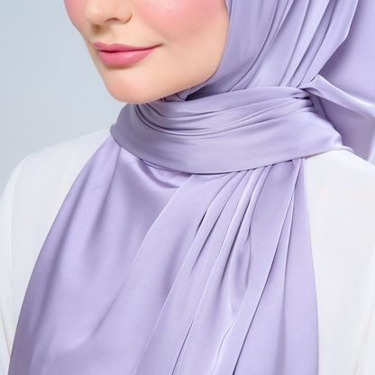Instant Tag n' Go Shawl | Satin Silk in Lavender Blush