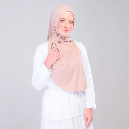 Instant Tag n' Go Shawl | Ribbed Jersey in Khaki