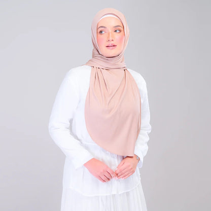 Instant Tag n' Go Shawl | Ribbed Jersey in Khaki