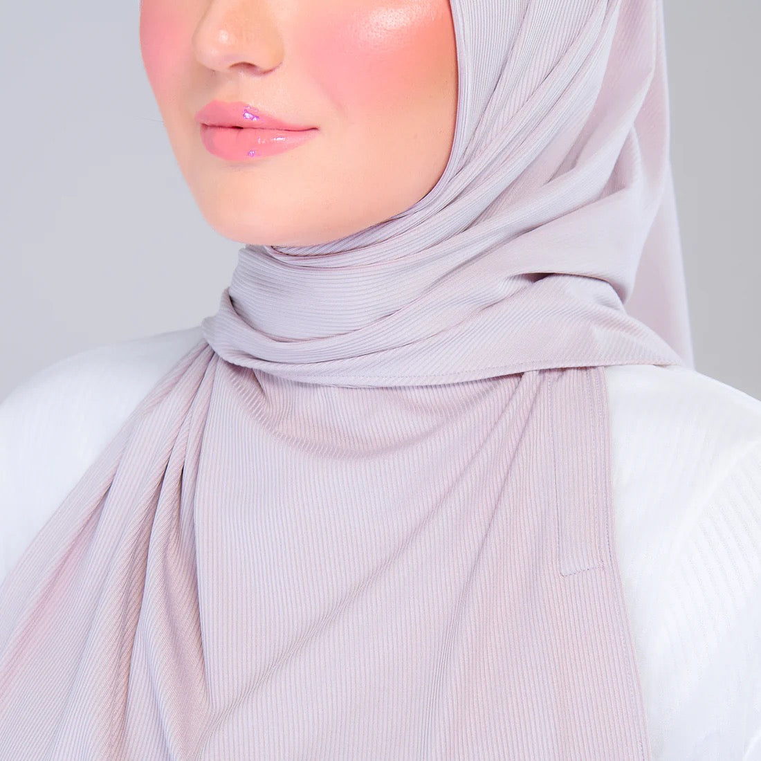 Instant Tag n' Go Shawl | Ribbed Jersey in Natural Taupe