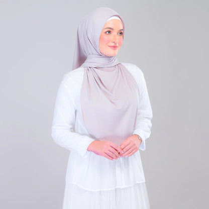 Instant Tag n' Go Shawl | Ribbed Jersey in Natural Taupe