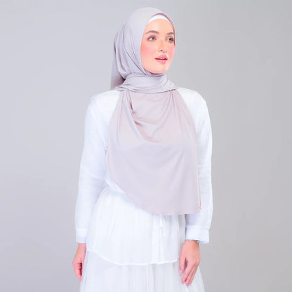 Instant Tag n' Go Shawl | Ribbed Jersey in Natural Taupe