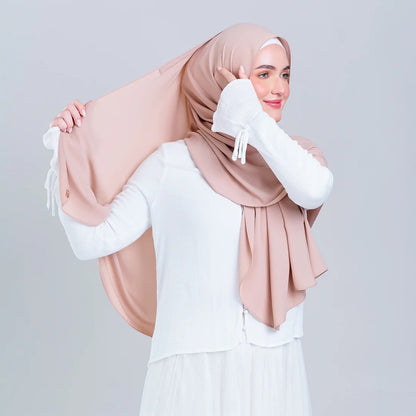 Tag n' Go Max [2M] | Premium Korean Chiffon in Nude