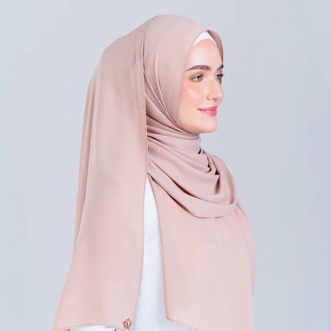 Tag n' Go Max [2M] | Premium Korean Chiffon in Nude