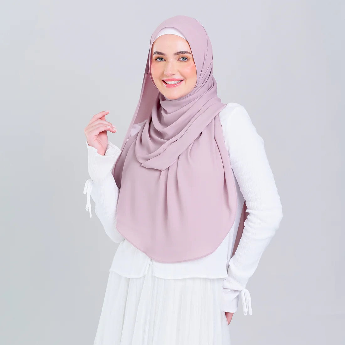 Tag n' Go Max [2M] | Premium Korean Chiffon in Blush Pink