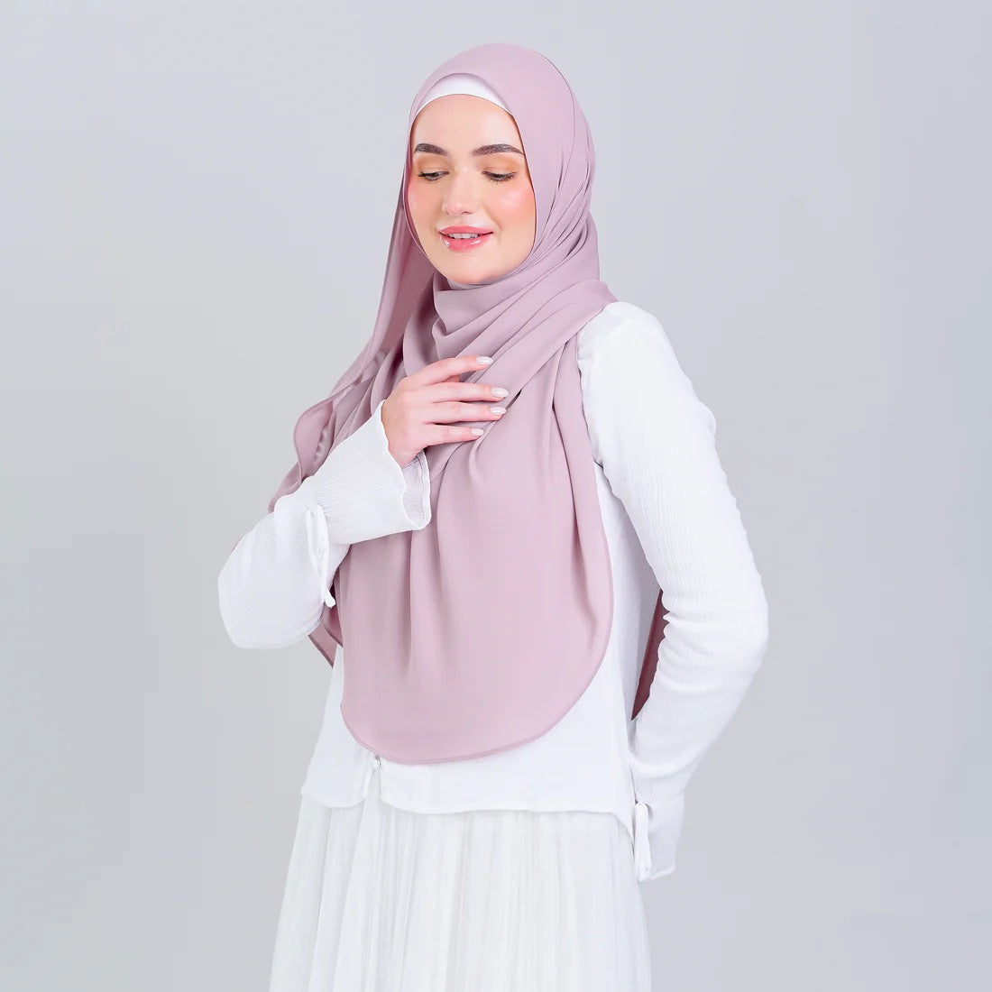 Tag n' Go Max [2M] | Premium Korean Chiffon in Blush Pink