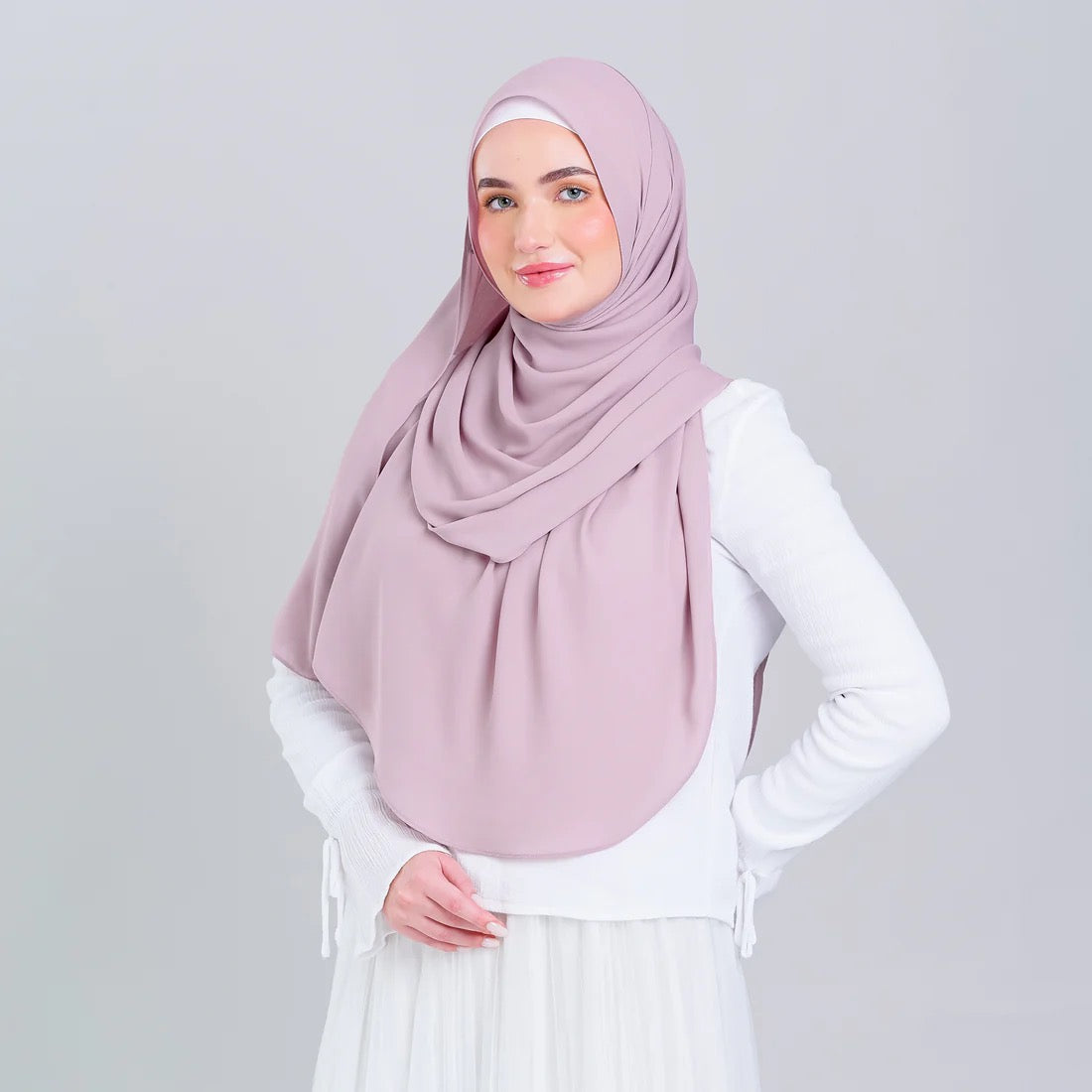 Tag n' Go Max [2M] | Premium Korean Chiffon in Blush Pink