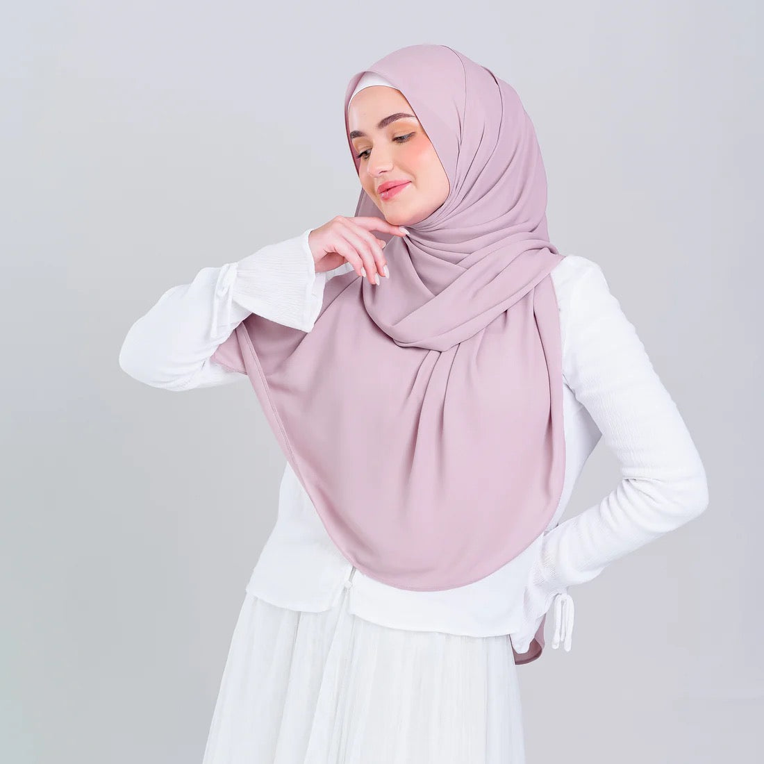 Tag n' Go Max [2M] | Premium Korean Chiffon in Blush Pink