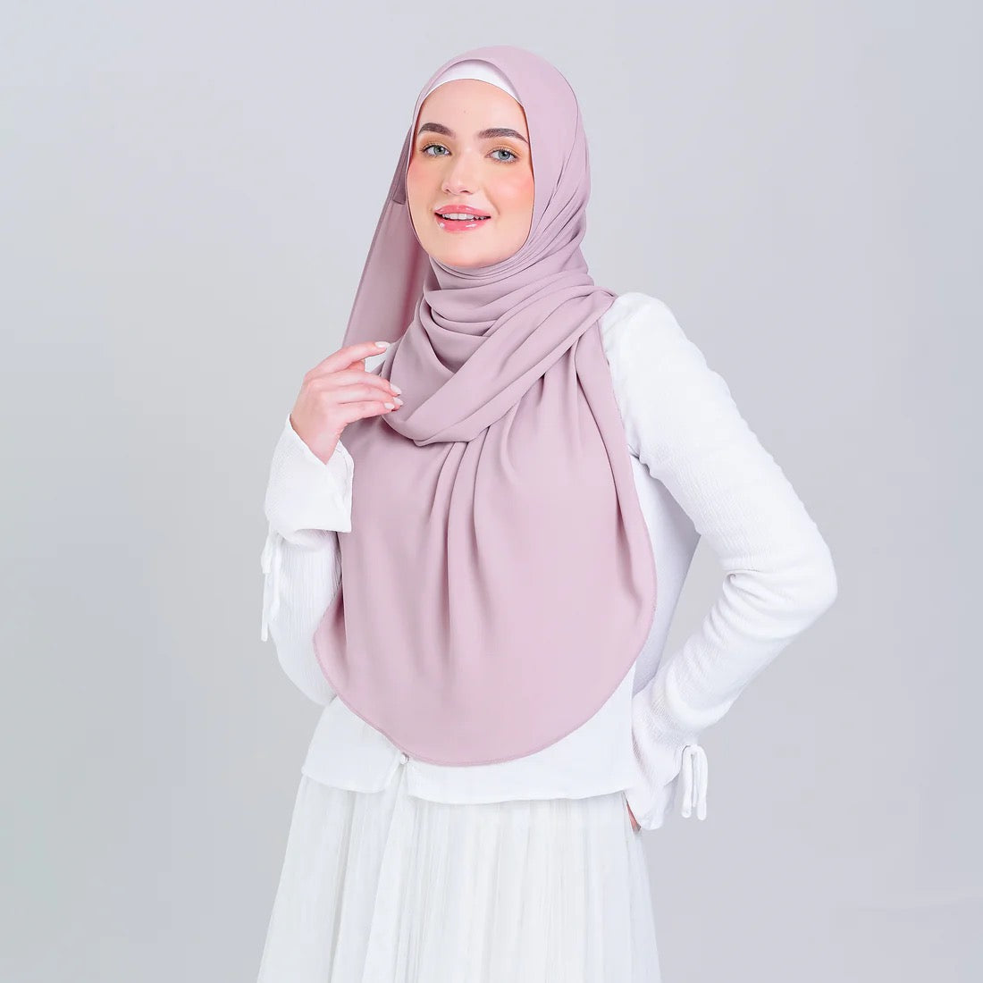 Tag n' Go Max [2M] | Premium Korean Chiffon in Blush Pink