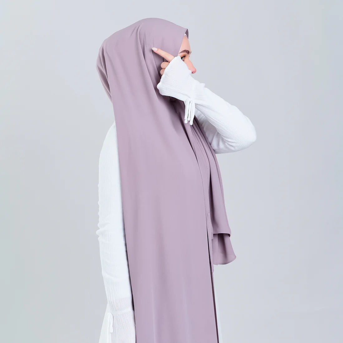 Tag n' Go Max [2M] | Premium Korean Chiffon in Ash Taupe