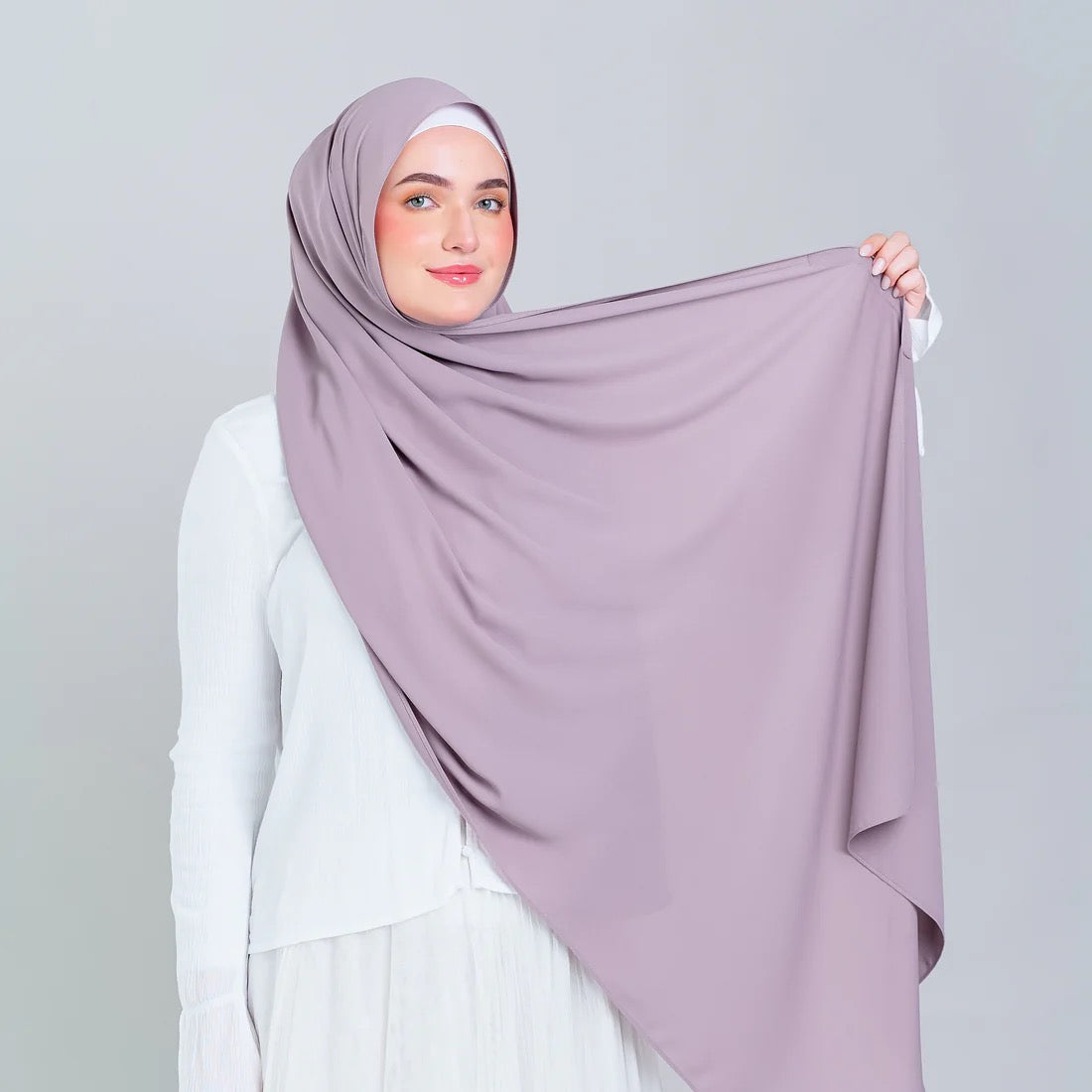 Tag n' Go Max [2M] | Premium Korean Chiffon in Ash Taupe