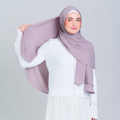 Tag n' Go Max [2M] | Premium Korean Chiffon in Ash Taupe