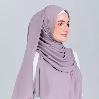 Tag n' Go Max [2M] | Premium Korean Chiffon in Ash Taupe