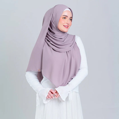 Tag n' Go Max [2M] | Premium Korean Chiffon in Ash Taupe