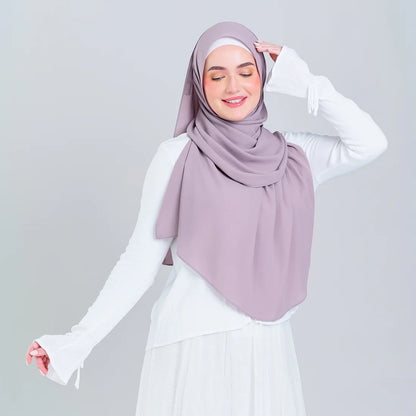 Tag n' Go Max [2M] | Premium Korean Chiffon in Ash Taupe