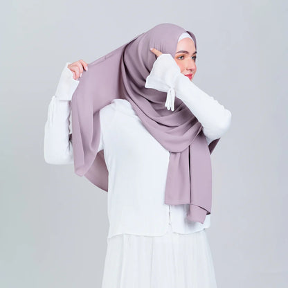 Tag n' Go Max [2M] | Premium Korean Chiffon in Ash Taupe