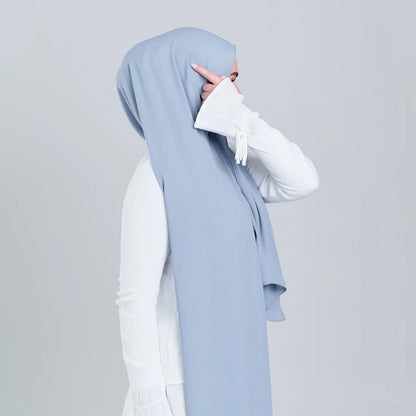 Tag n' Go Max [2M] | Premium Korean Chiffon in Powder Blue