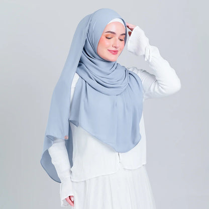 Tag n' Go Max [2M] | Premium Korean Chiffon in Powder Blue