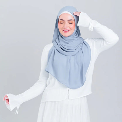 Tag n' Go Max [2M] | Premium Korean Chiffon in Powder Blue