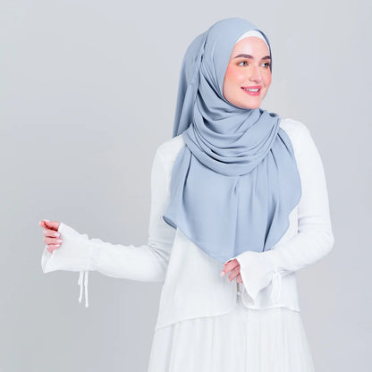 Tag n' Go Max [2M] | Premium Korean Chiffon in Powder Blue