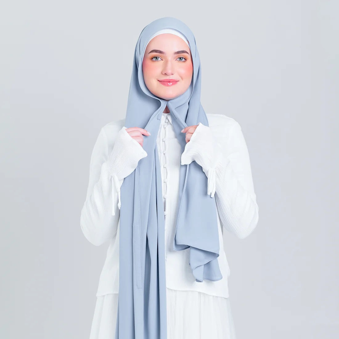 Tag n' Go Max [2M] | Premium Korean Chiffon in Powder Blue