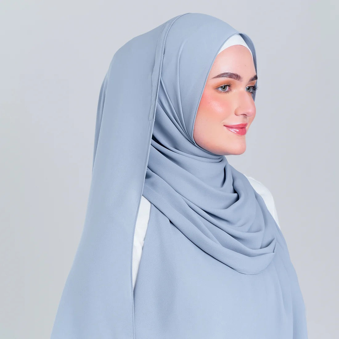 Tag n' Go Max [2M] | Premium Korean Chiffon in Powder Blue