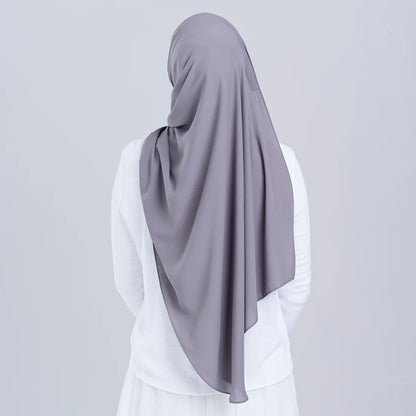 Tag n' Go Max [2M] | Premium Korean Chiffon in Deep Grey