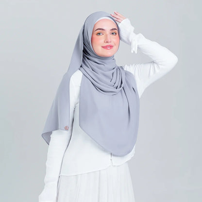 Tag n' Go Max [2M] | Premium Korean Chiffon in Light Platinum