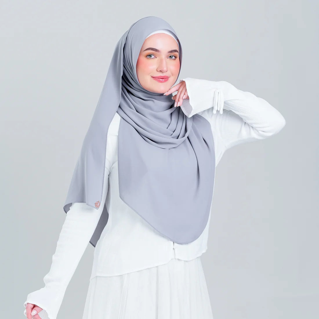 Tag n' Go Max [2M] | Premium Korean Chiffon in Light Platinum