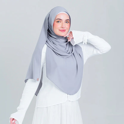 Tag n' Go Max [2M] | Premium Korean Chiffon in Light Platinum