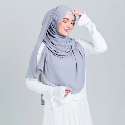 Tag n' Go Max [2M] | Premium Korean Chiffon in Light Platinum