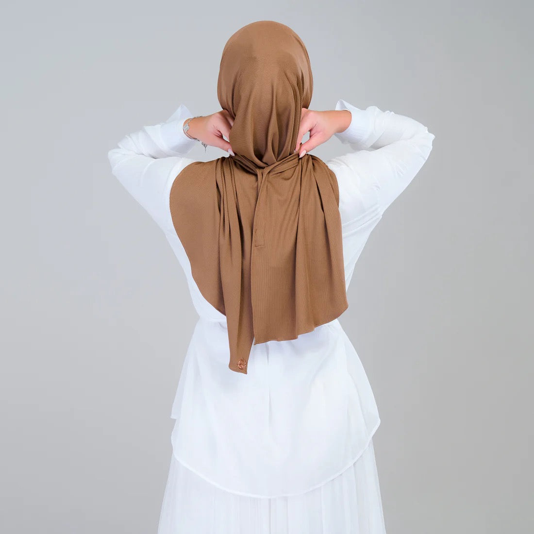 Instant Tag n' Go Butterfly | Ribbed Jersey in Mocha Taupe