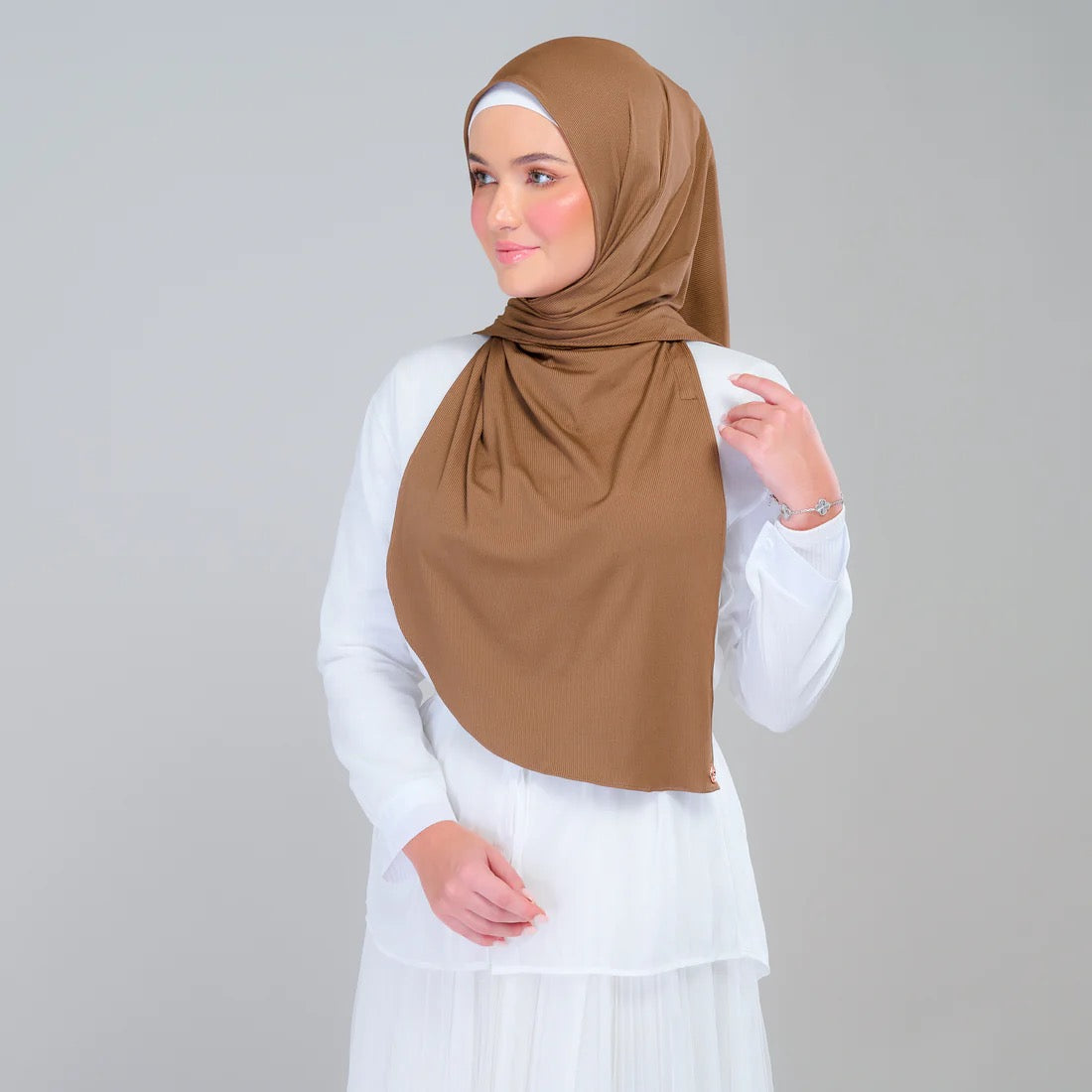 Instant Tag n' Go Butterfly | Ribbed Jersey in Mocha Taupe