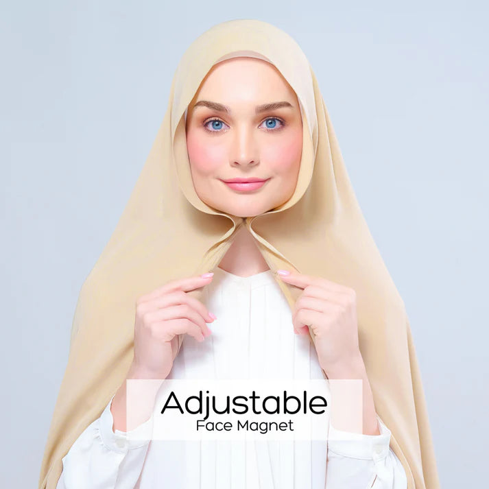 Instant Tag n' Go Shawl | Chiffon Silk in Blonde