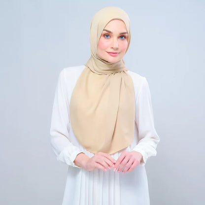 Instant Tag n' Go Shawl | Chiffon Silk in Blonde