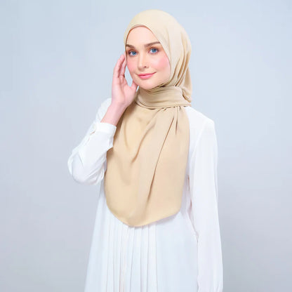 Instant Tag n' Go Shawl | Chiffon Silk in Blonde