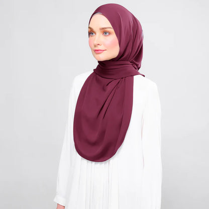 Instant Tag n' Go Shawl | Chiffon Silk in Crimson